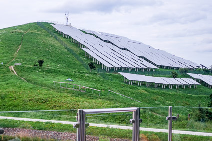 Solar panels next to the Rhine-Main-Danube Canal