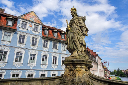 Bamberg Untere Brücke with St. Kunigunde of Luxembourg