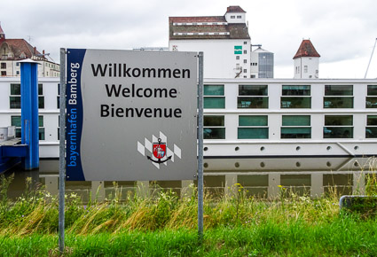 Bayernhafen Bamberg sign