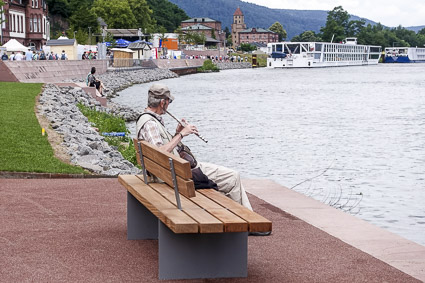 Flutist in Miltenberg, Bavaria