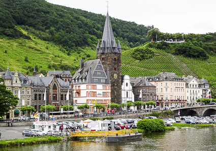 Arrival in Bernkastel on EMERALD STAR