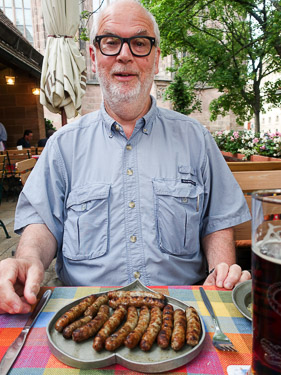 Durant Imboden at Bratwursthäusle, Nuremberg