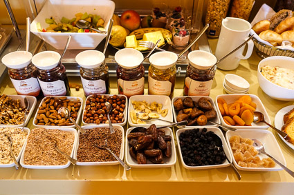 Breakfast buffet at Hotel Drei Raben