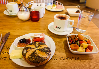 Breakfast breads at Hotel Drei Raben