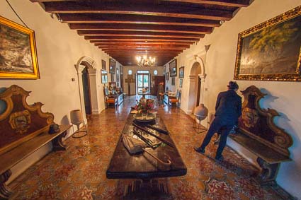 Entrance hall at Ca' Zen