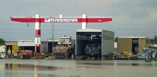 Shipyard on Canal Bianco in the Po Delta