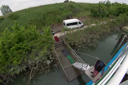 Mooring at Governolo on River Mincio