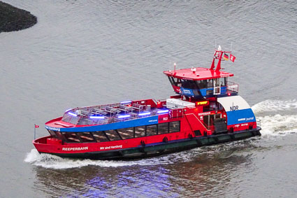 Public water bus in Hamburg, Germany