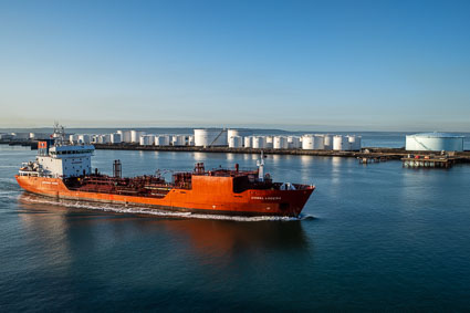 Small tanker in Le Havre