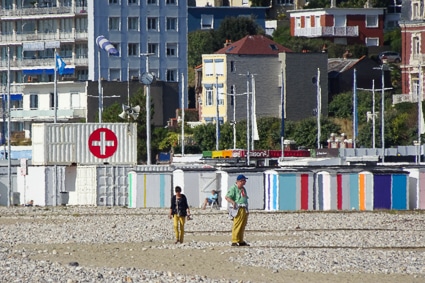 Beach huts in Le Havre