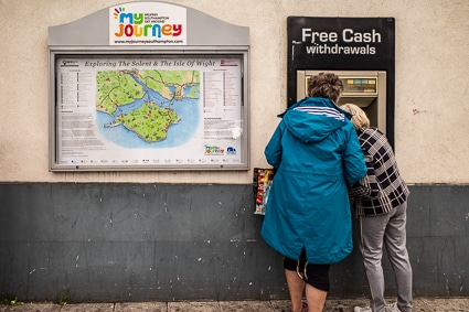 Free cash at Southampton Railroad Station