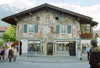 Painted chalet photo