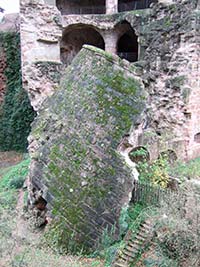 Ruin of powder magazine in Heidelberg Castle