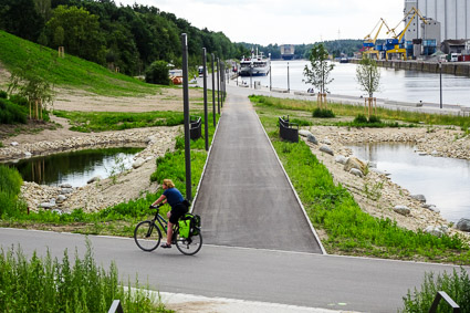 Path to berths 1-3 at Nuremberg cruise port