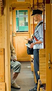 Fichtelbergbahn conductor