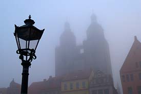 Stadtkirche towers in Wittenberg