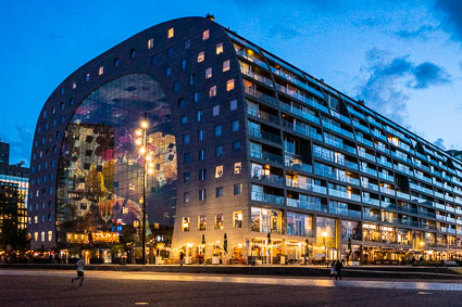 Oblique view of Rotterdam Market Hall