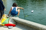 Model-boat pond in Luxembourg Gardens, Paris