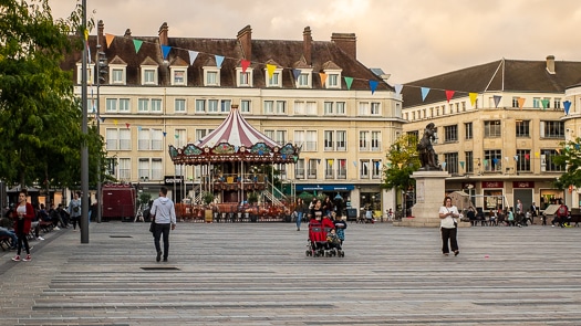 Place Jeanne Hachette with carousel and Galeries Lafayette