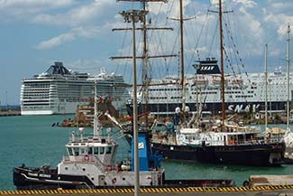 Port of Civitavecchia ships