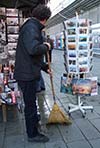 Venice newsstand owner