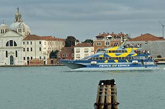 Prince of Venice in Giudecca Canal