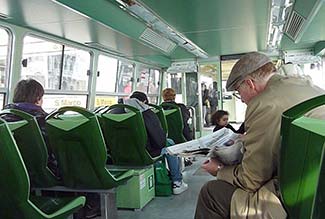 No 1 vaporetto passenger compartment