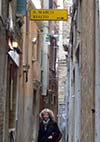 street with sign in Venice