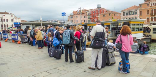 Vaporetto line in Venice