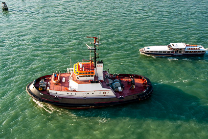 Tugboat on Giudecca Canal