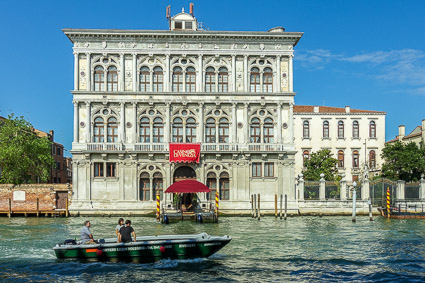 Boat passing Venice Casino