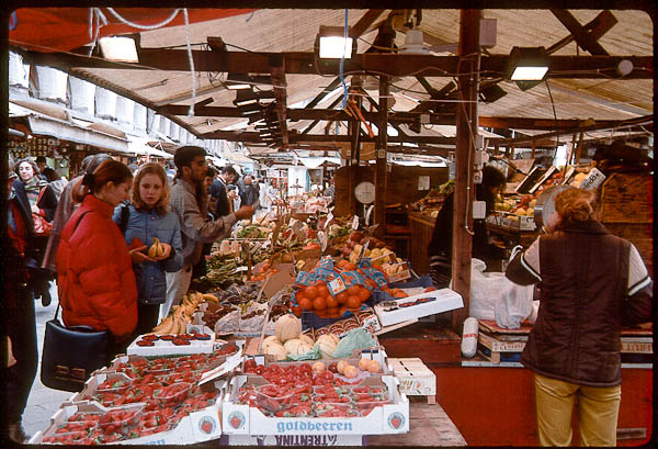 Rialto fruit stall, Venice, 1999