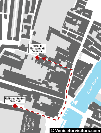 Hotel Il Mercante di Venezia map directions