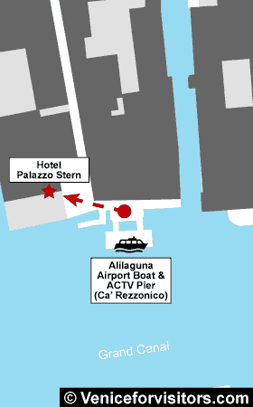 Palazzo Stern map directions