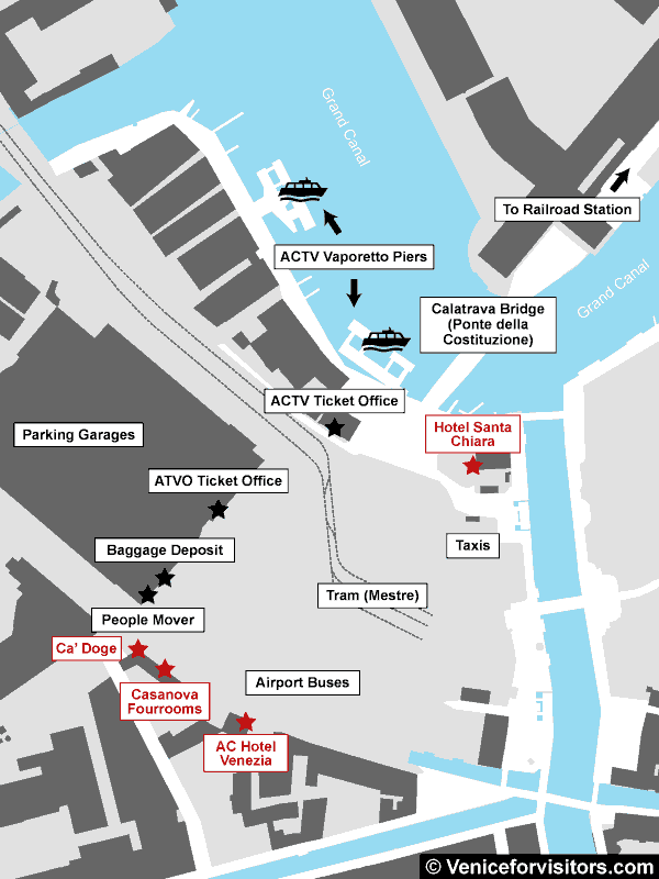 Piazzale Roma map