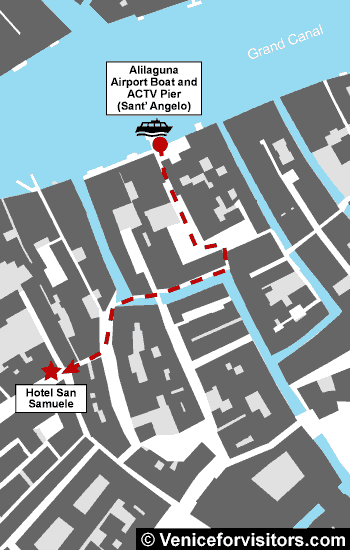 Albergo San Samuele hotel map directions