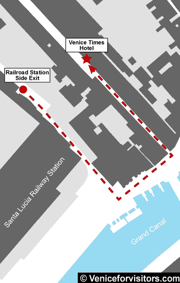 Venice Times Hotel directions map